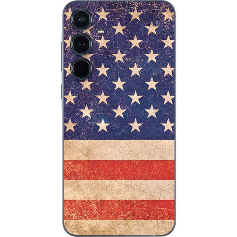 Distressed American Flag Galaxy A35 5G Skin